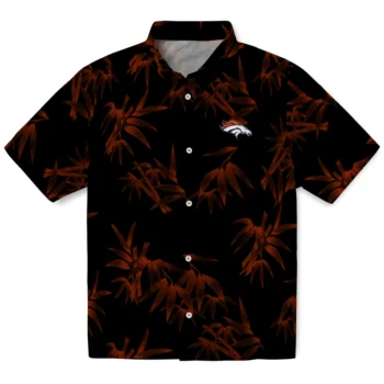 denver broncos bamboo branches orange black hawaiian shirts best selling