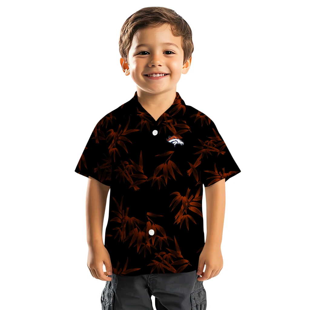 Denver Broncos Hawaiian Shirt - Bamboo Branches denver broncos bamboo branches orange black hawaiian shirts top rated