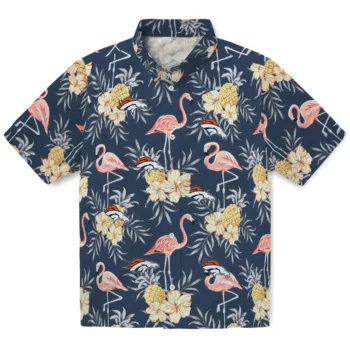 denver broncos flamingo hibiscus navy hawaiian shirts best selling