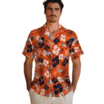 Denver Broncos Hawaiian Shirt – Hibiscus Flower Design