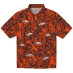 Denver Broncos Hawaiian Shirt – Leaf Outline