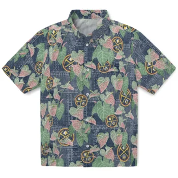 denver nuggets anthurium overlay blue hawaiian shirts best selling