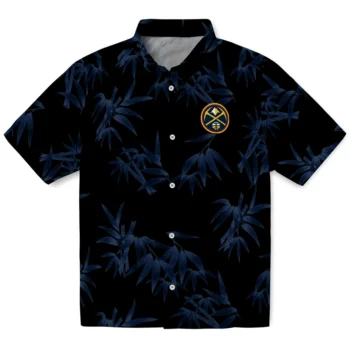 denver nuggets bamboo branches blue black hawaiian shirts best selling