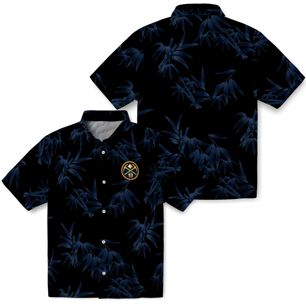 Denver Nuggets Hawaiian Shirt - Bamboo Branches denver nuggets bamboo branches blue black hawaiian shirts high quality