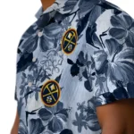 Denver Nuggets Hawaiian Shirt – Hibiscus Arrangement