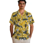 Denver Nuggets Hawaiian Shirt – Hibiscus Overlay