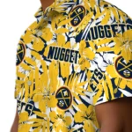 Denver Nuggets Hawaiian Shirt – Hibiscus Overlay