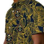 Denver Nuggets Hawaiian Shirt – Leaf Outline