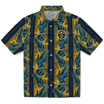 denver nuggets paradise vines blue hawaiian shirts best selling