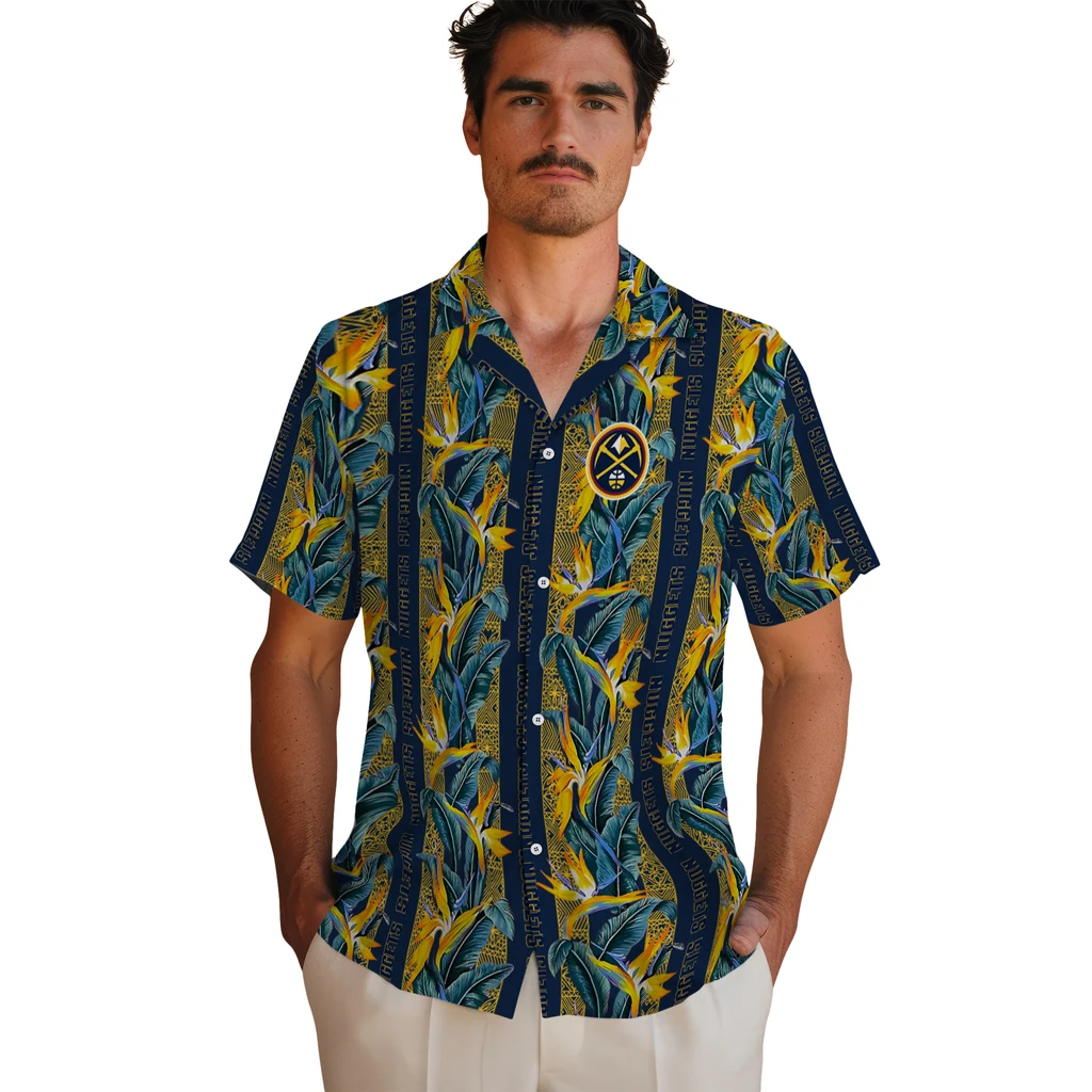 Denver Nuggets Hawaiian Shirt - Paradise Vines denver nuggets paradise vines blue hawaiian shirts fashion forward