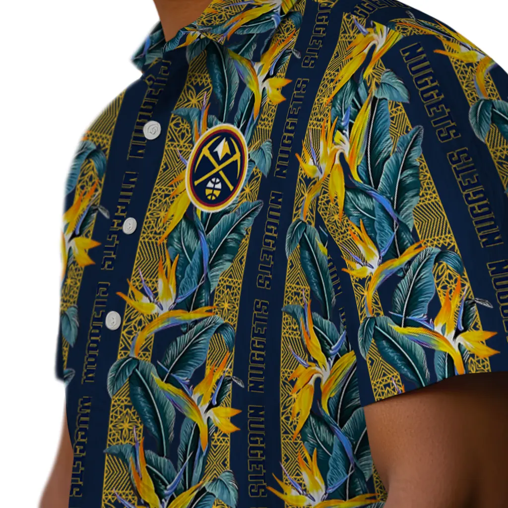 Denver Nuggets Hawaiian Shirt - Paradise Vines denver nuggets paradise vines blue hawaiian shirts trendy