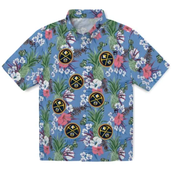 denver nuggets pineapple bouquet best sky blue hawaiian shirts best selling