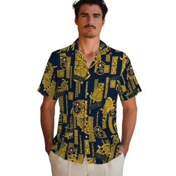 denver nuggets turtle lines blue hawaiian shirts fashion forward