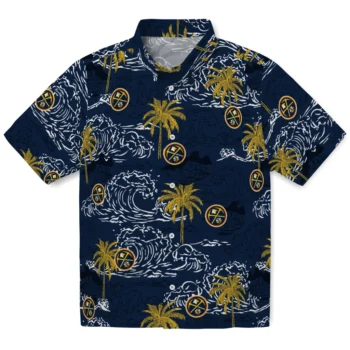 denver nuggets wave palm blue hawaiian shirts best selling