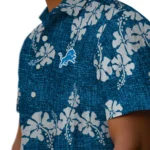 Detroit Lions Hawaiian Shirt – 50th State Flower