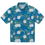 Detroit Lions Hawaiian Shirt – Flamingo and Hibiscus