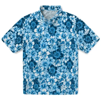 detroit lions hibiscus blooms blue hawaiian shirts best selling