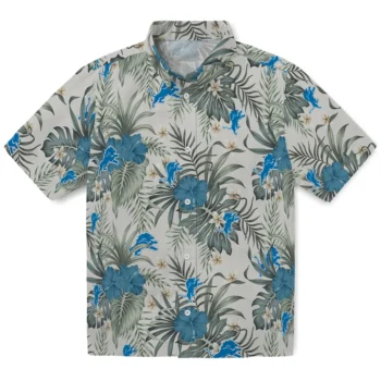 detroit lions hibiscus designs beige hawaiian shirts best selling