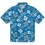 Detroit Lions Hawaiian Shirt – Hibiscus Flower Design