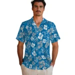 Detroit Lions Hawaiian Shirt – Hibiscus Flower Design