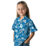 Detroit Lions Hawaiian Shirt – Hibiscus Flower Design