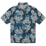 Detroit Lions Hawaiian Shirt – Hibiscus Flowers