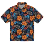Detroit Lions Hawaiian Shirt – Hibiscus Foliage