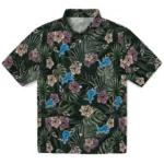 Detroit Lions Hawaiian Shirt – Hibiscus Leaves Pattern