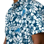 Detroit Lions Hawaiian Shirt – Hibiscus Motif