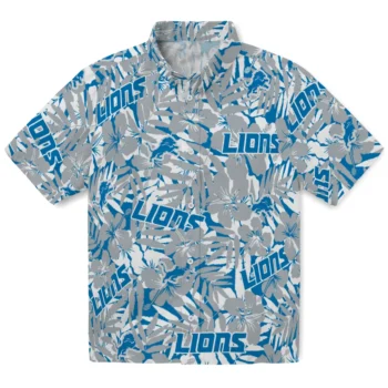 detroit lions hibiscus overlay hawaiian shirts best selling