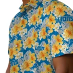 Detroit Lions Hawaiian Shirt – Hibiscus Tropics