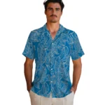 Detroit Lions Hawaiian Shirt – Leaf Outline