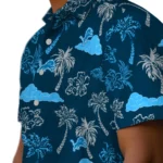 Detroit Lions Hawaiian Shirt – Palm And Clouds