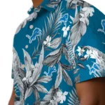 Detroit Lions Hawaiian Shirt – Palm Leaves