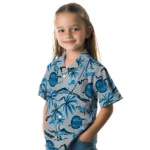Detroit Lions Hawaiian Shirt – Palm Sunset
