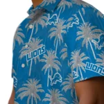Detroit Lions Hawaiian Shirt – Palm Tree Motif