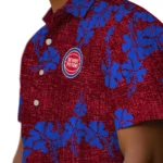 Detroit Pistons Hawaiian Shirt – 50th State Flower