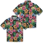 Detroit Pistons Hawaiian Shirt – Brilliant Hibiscus Garden