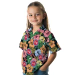 Detroit Pistons Hawaiian Shirt – Brilliant Hibiscus Garden