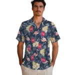 Detroit Pistons Hawaiian Shirt – Flamingo Hibiscus
