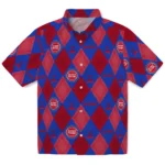 Detroit Pistons Hawaiian Shirt – Golfing Plaid