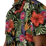 Detroit Pistons Hawaiian Shirt – Hawaii Floral Hibiscus