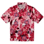 Detroit Pistons Hawaiian Shirt – Hibiscus Arrangement