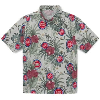 detroit pistons hibiscus designs beige hawaiian shirts best selling