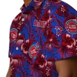 Detroit Pistons Hawaiian Shirt – Hibiscus Exotic