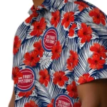 Detroit Pistons Hawaiian Shirt – Hibiscus Fiesta
