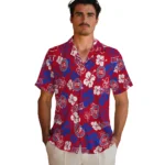 Detroit Pistons Hawaiian Shirt – Hibiscus Flower Design