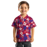 Detroit Pistons Hawaiian Shirt – Hibiscus Flower Design