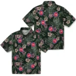 Detroit Pistons Hawaiian Shirt – Hibiscus Leaves Pattern