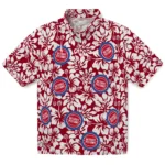 Detroit Pistons Hawaiian Shirt – Hibiscus Motif